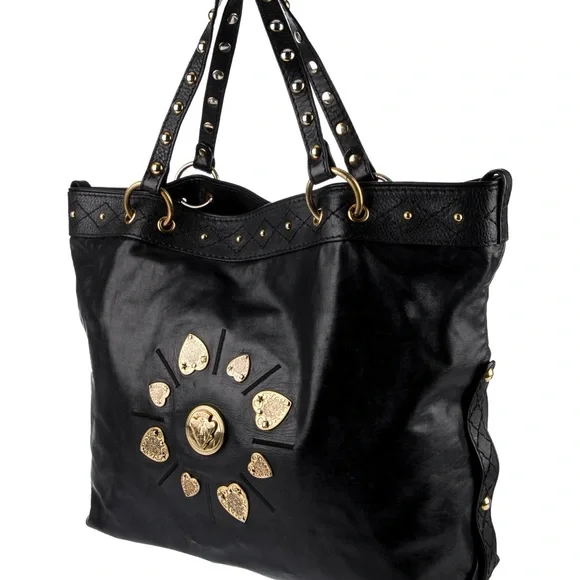 Beautiful Ex large Black Irina Babushka Leather Tote - Picture 4 of 17